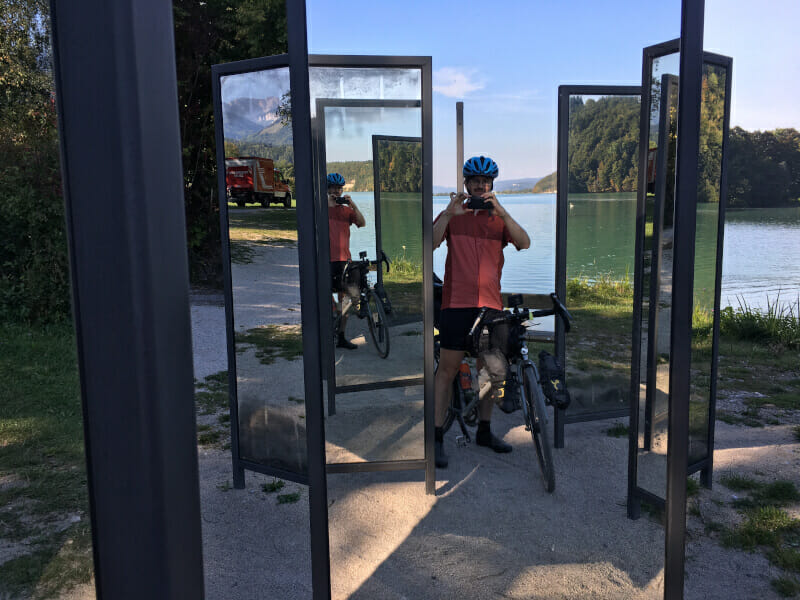 Spiegel bei Feistritz im Rosental am Drauradweg.