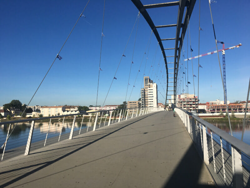 Dreiländerbrücke - Start Nord-Süd-Route in der Schweiz.