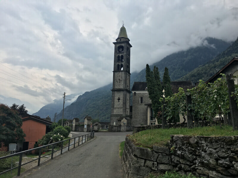 Giornico im Tessin an der Nord-Süd-Route.