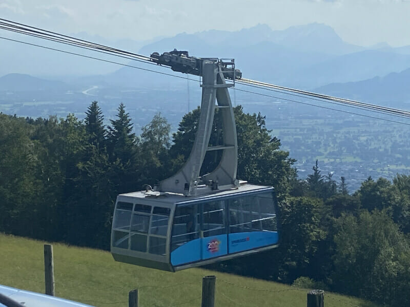 Seilbahn am Pfänder beim Bodensee.