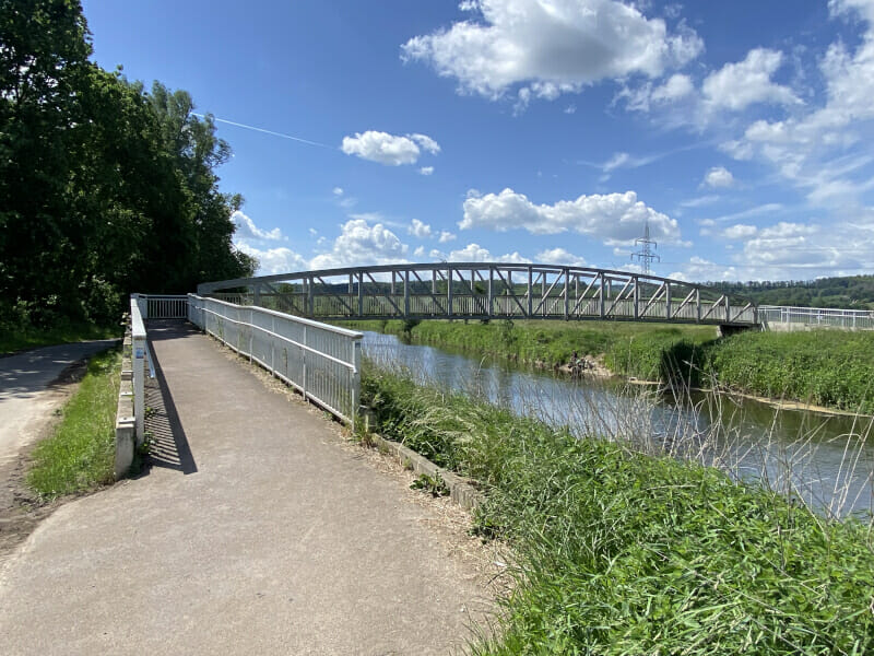 Brücke hinter Alfreld am Leine-Heide-Radweg