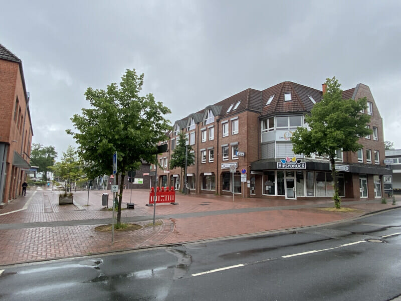 Innenstadt von Buchholz in der Nordheide – Leine-Heide-Radweg.