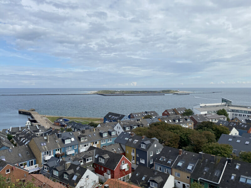 Blick auf Helgoland Düne.