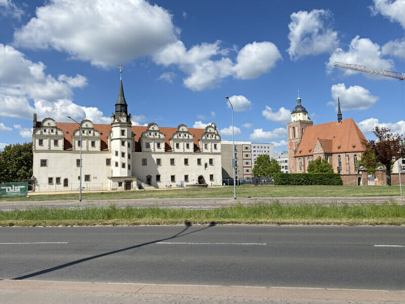 Schloss und Kirche in Dessau