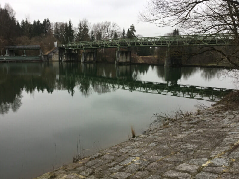 Brücke Fellheim – Blick auf die Iller.