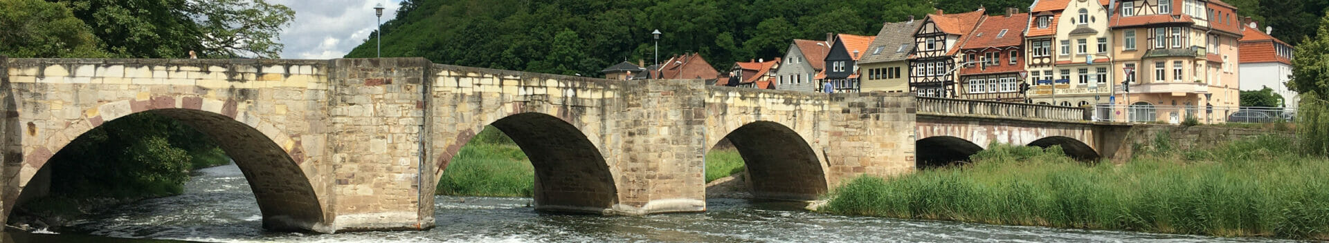 Alte Werrabrücke Hann Münden am Werraradweg