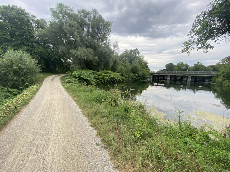 Lech hinter Langweid an der Lech.