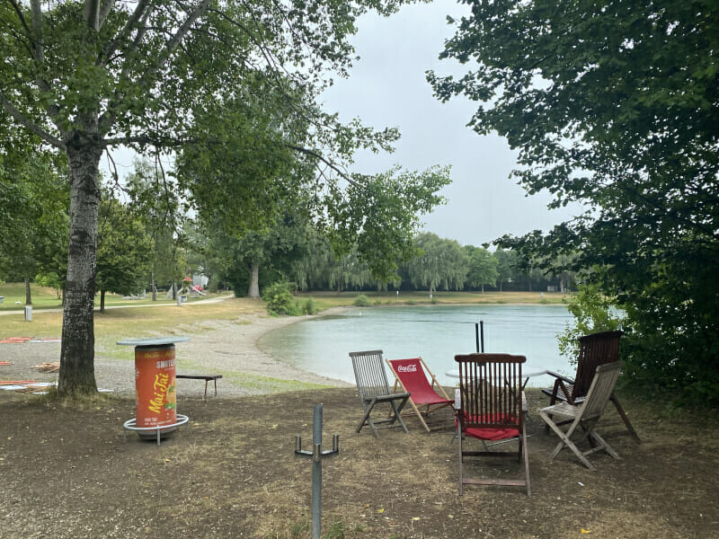 Wunderschön am Ilsesee bei Regen am Via Claudia Augusta Radweg.