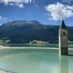 Kirche im Reschensee – Das Wahrzeichen beim Via Claudia Augusta Radweg & Etschtalradweg.