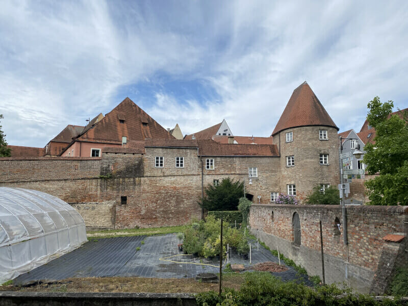 Stadtmauer Donauwörth – Via Claudia Augusta Radweg