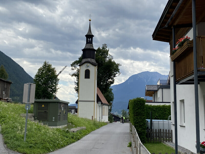 Kirche in Strad – Via Claudia Augusta Radweg.