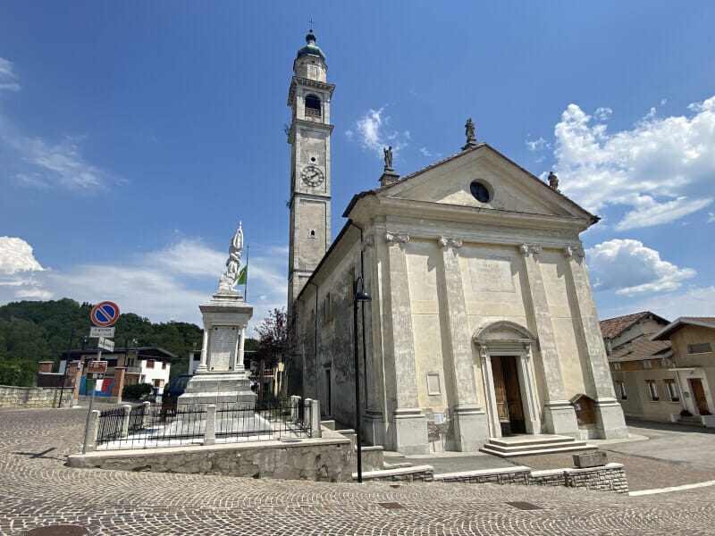 Kirche in Cesiomaggiore - Via Claudia Augusta Radweg.