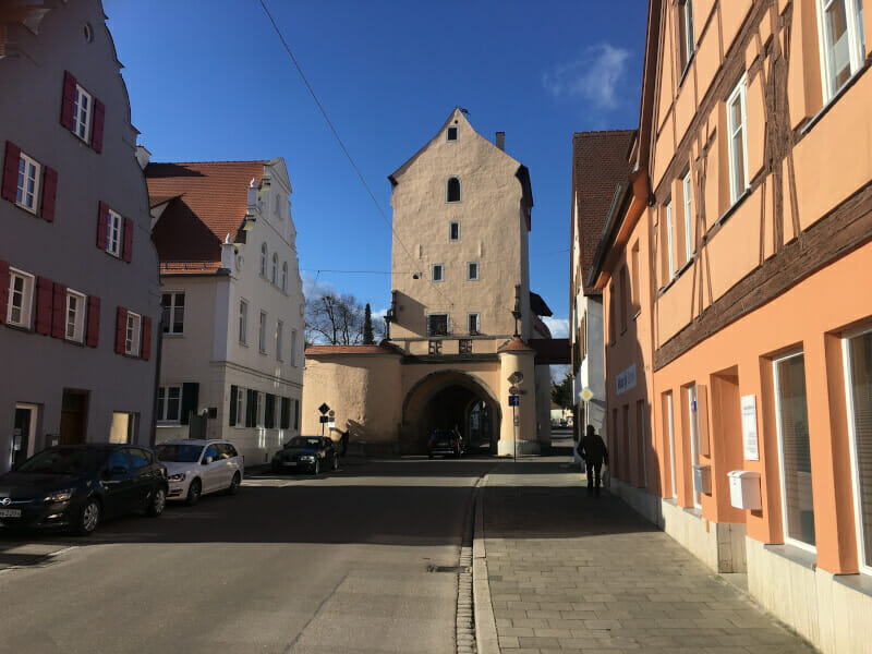 Nördlingen - Berger Tor - Schwäbische-Alb-Radweg.