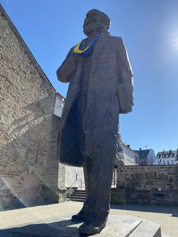 Karl Marx-Statue in Trier.