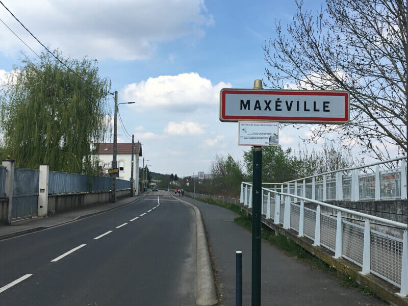 Maxéville am Moselradweg in Frankreich.