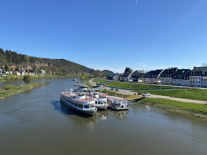 Blick auf die Mosel in Trier