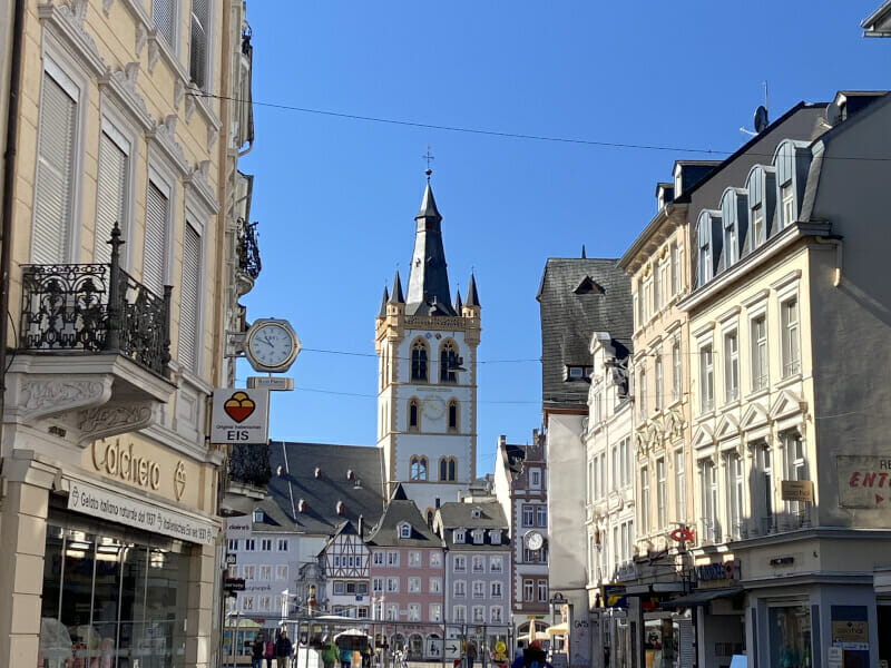 Innenstadt von Trier - Moselradweg.